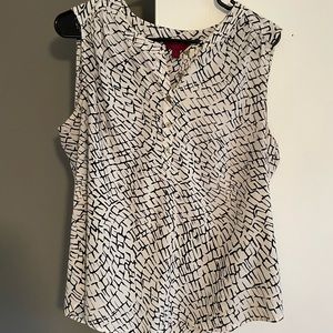 White/black work tank